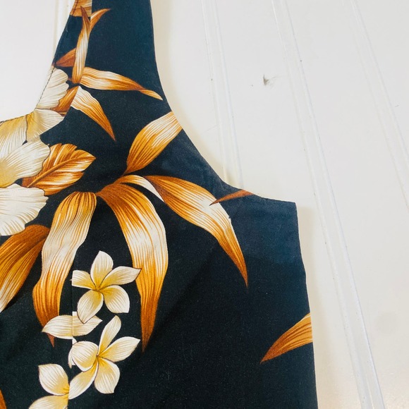 Vintage Pacific Legend Floral A-Line Dress Women Medium Made in Hawaii 90s Y2K - Picture 9 of 10
